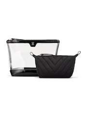 Victoria's Secret Black AM/PM Makeup Bag Duo - Image 3 of 3