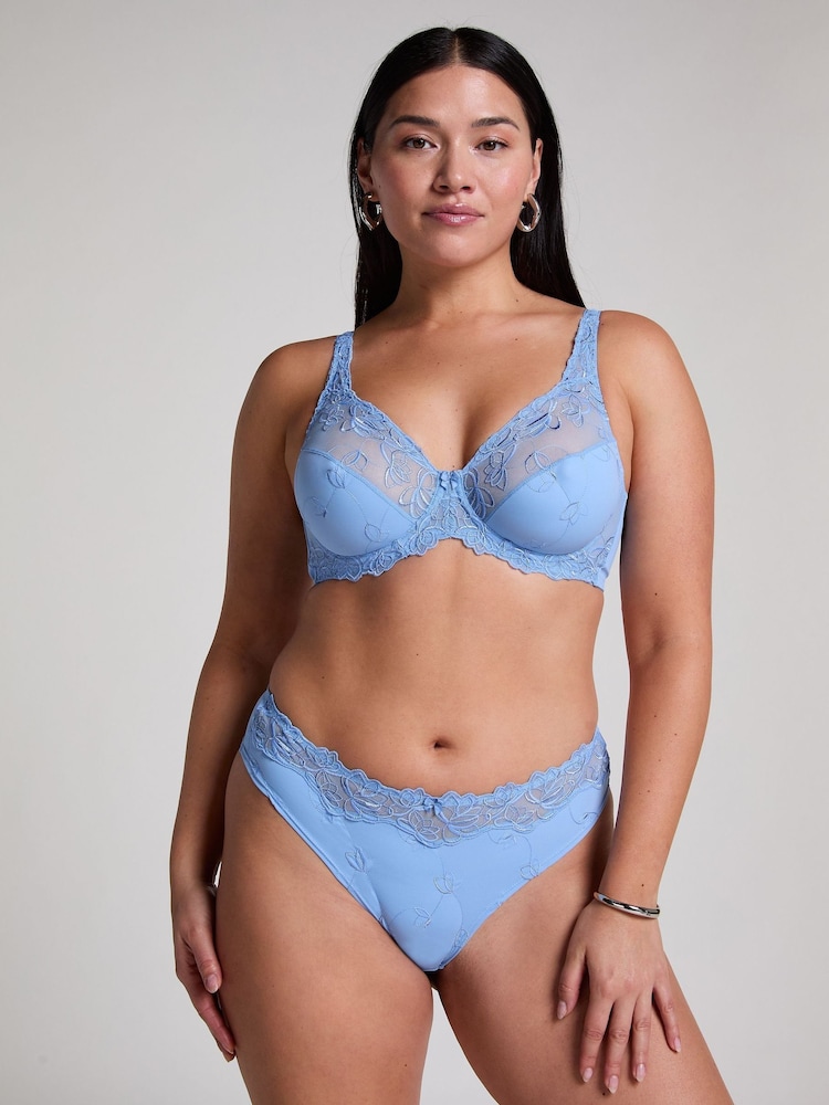 Hunkemöller Blue Brazilian Diva Knickers - Image 1 of 5