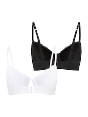 Hunkemöller Black & White Secret Lace Padded Underwired Bras 2 Pack - Image 5 of 5