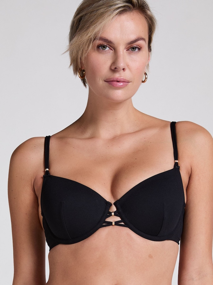Hunkemöller Holbox Black Bikini Top - Image 1 of 5