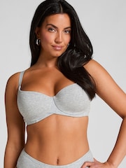 Hunkemöller Grey Cotton Padded Underwired Bra - Image 1 of 5