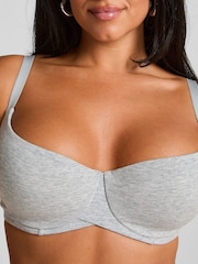 Hunkemöller Grey Cotton Padded Underwired Bra - Image 2 of 5