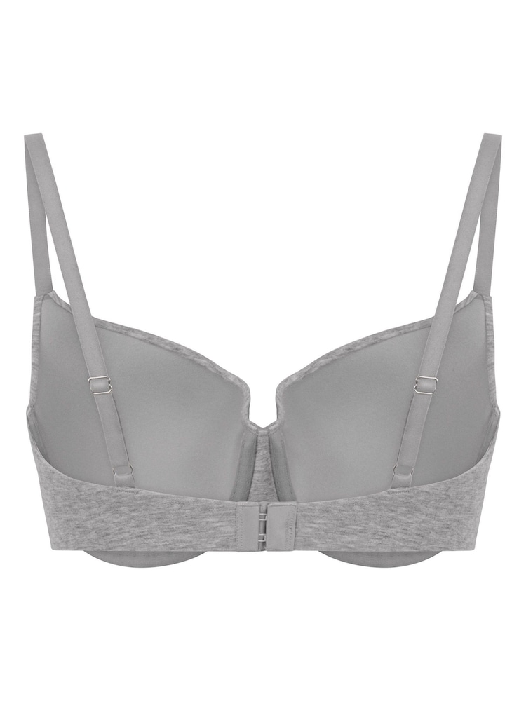 Hunkemöller Grey Cotton Padded Underwired Bra - Image 5 of 5