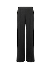 KBX Black Marie Brushed Wide Leg Trousers - Image 5 of 5