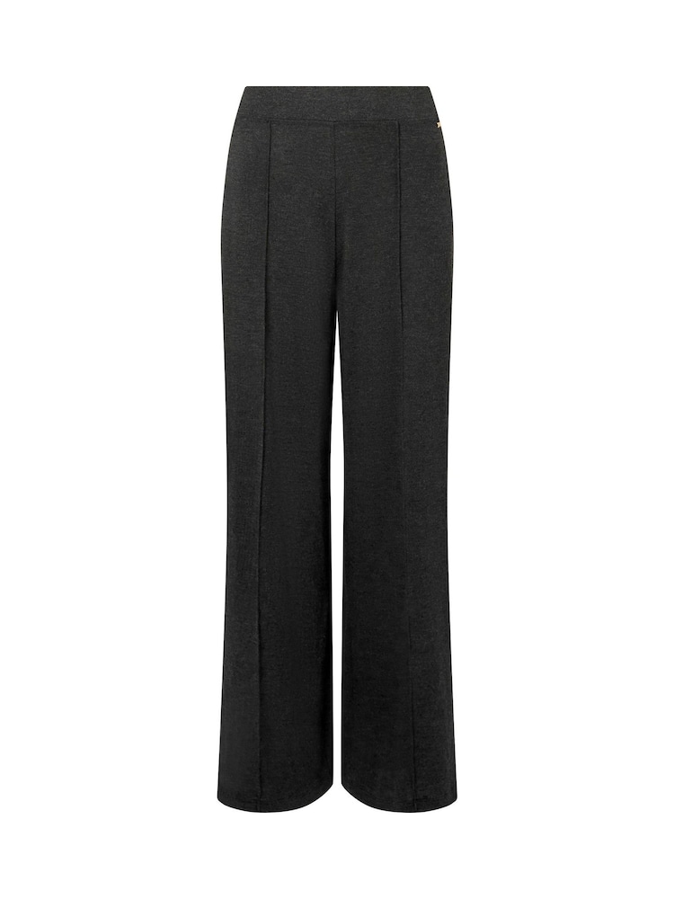 KBX Black Marie Brushed Wide Leg Trousers - Image 5 of 5