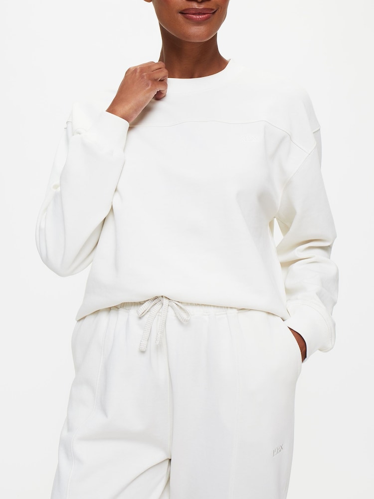 KBX Cream 100% Cotton Jessica Sweat Jumper - Image 1 of 5