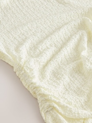 Ecru Textured High Neck Long Sleeve Top - Image 7 of 8