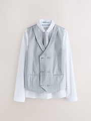 Gris - Baker by Ted Baker Waistcoat, Shirt And Tie Set - Imagen 1 de 10