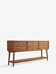 Dark Lloyd Solid Mango Wood 6 Drawer Sideboard - Image 10 of 11