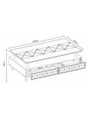 Dark Zaria Lloyd Mango Wood Storage Coffee Table - Image 4 of 5