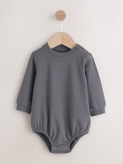 نقشة بقرة بلون رمادي/كريمي - طقم من 2 قطعة من دنغري وبودي سوت للبيبي (0شهر -3سنوات) - صورة 8 من 16