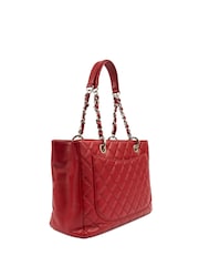 Chanel Red Grand Shopping Tote - Image 3 of 7