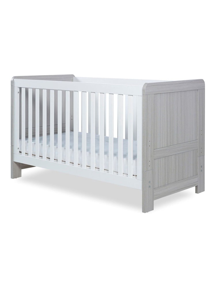Ickle Bubba Ash Grey White Pembrey Cot Bed - Image 2 of 6