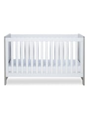 Ickle Bubba Ash Grey White Pembrey Cot Bed - Image 6 of 6