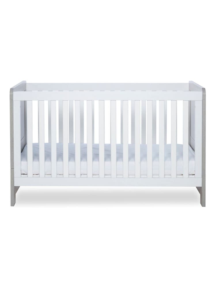 Ickle Bubba Ash Grey White Pembrey Cot Bed - Image 6 of 6
