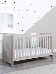 Ickle Bubba Ash Grey Pembrey Cot Bed - Image 1 of 6