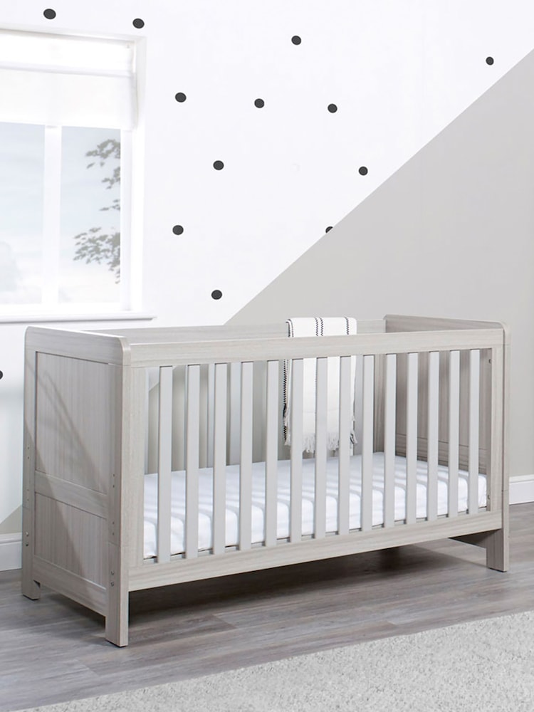 Ickle Bubba Ash Grey Pembrey Cot Bed - Image 1 of 6