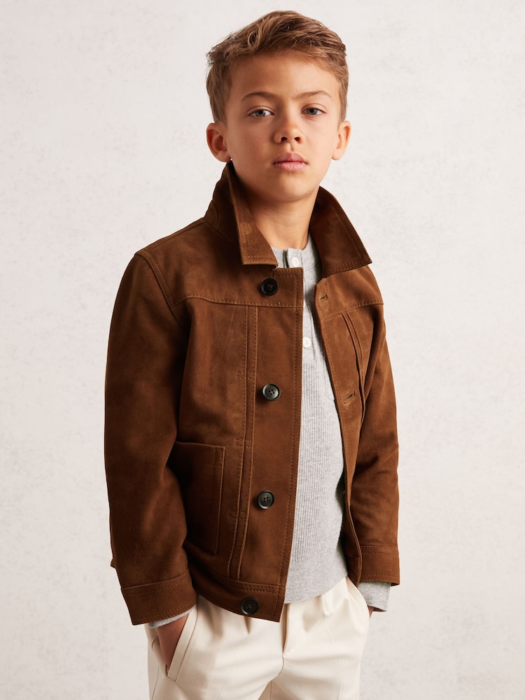 Reiss Devonshire Suede Worker Jacket - Bild 1 von 4