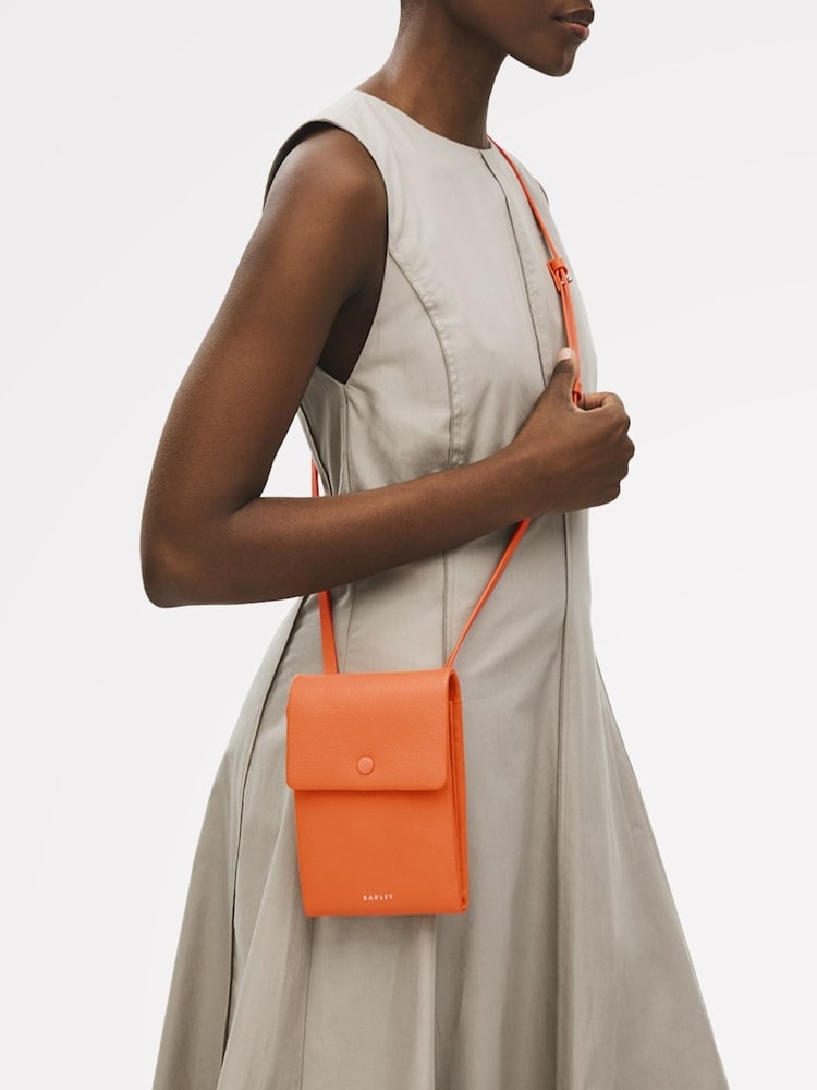 Radley Medium Orange Mallow Street Phone Cross-Body Bag - Image 5 of 5