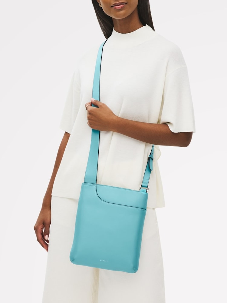 Radley Medium Blue Pockets Zip Top Cross-Body Bag - Image 5 of 5