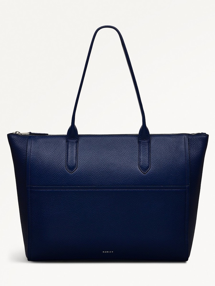 Radley Medium Blue Oak Street Zip Top Tote Bag - Image 1 of 5