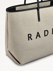 Radley Large Sutherland Row Open Top Tote Black Bag - Image 4 of 5