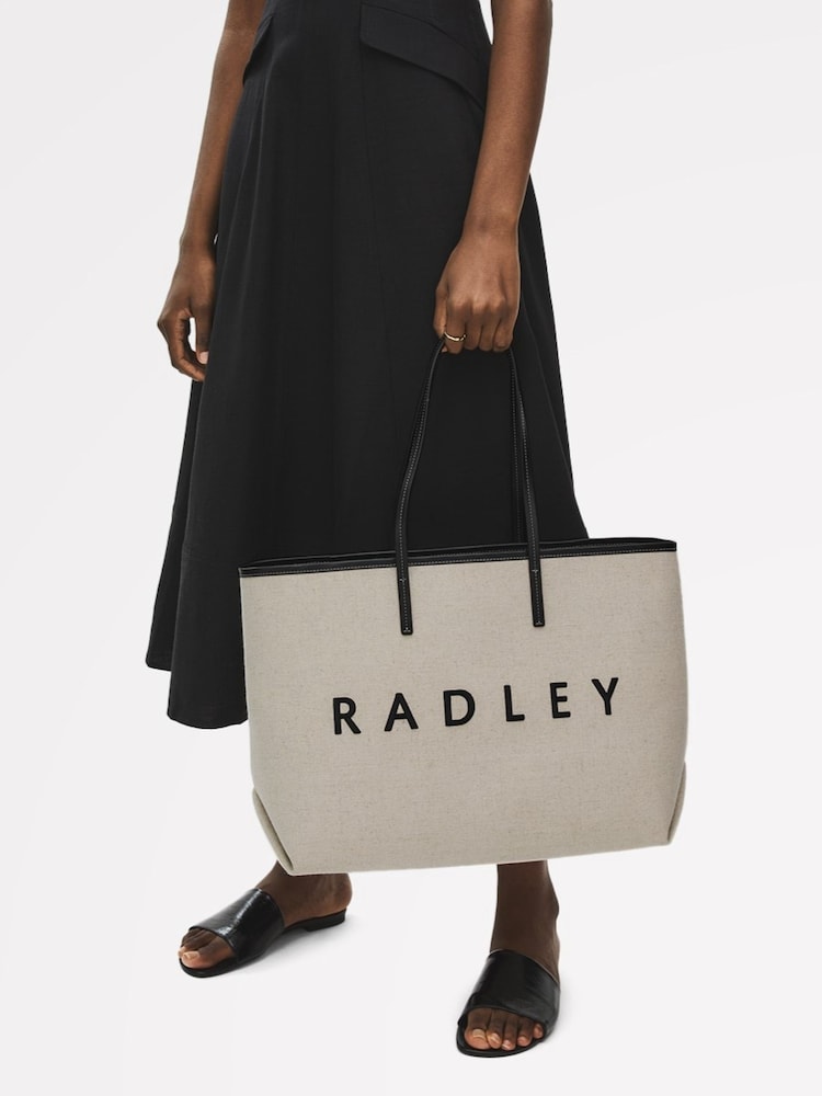Radley Large Sutherland Row Open Top Tote Black Bag - Image 5 of 5