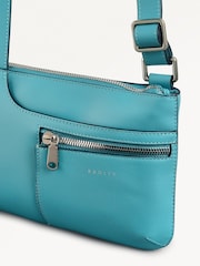 Radley Mini Blue Pockets Zip Top Cross-Body Bag - Image 3 of 5