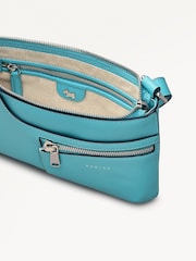 Radley Mini Blue Pockets Zip Top Cross-Body Bag - Image 4 of 5