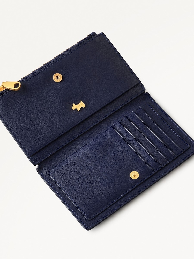 Radley Medium Blue Coin Street Magnolia Zip Top Purse - Image 4 of 4