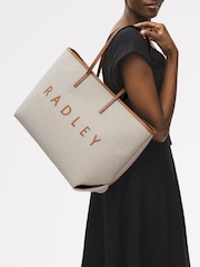Radley Large Sutherland Row Open Top Tote Brown Bag - Imagem 5 de 5