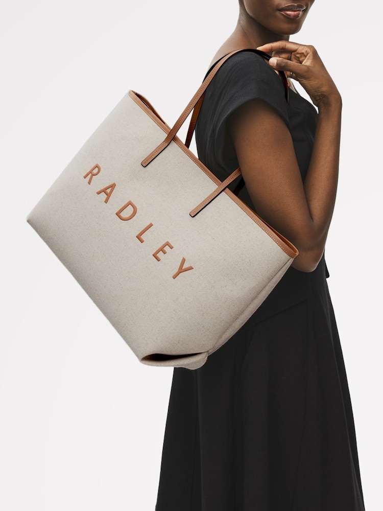 Radley Large Sutherland Row Open Top Tote Brown Bag - Imagem 5 de 5