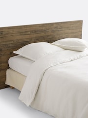 La Redoute Intérieurs Dark Wood Lunja King Brushed Solid Pine Headboard - Image 1 of 2