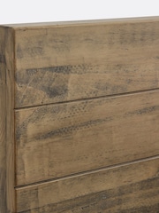 La Redoute Intérieurs Dark Wood Lunja King Brushed Solid Pine Headboard - Image 2 of 2