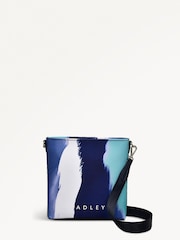 Radley Small Blue Southwell Gardens Stripe Zip Top Cross-Body Bag - Image 2 of 5