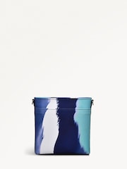 Radley Small Blue Southwell Gardens Stripe Zip Top Cross-Body Bag - Image 3 of 5