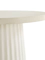 La Redoute Intérieurs Oatmeal Cannelli Cement Side Table - Image 2 of 3