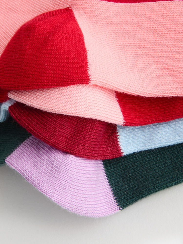 Cath Kidston Pink Bow Cotton Socks 4 Pack - Image 7 of 7 Cath Kidston Pink Bow Cotton Socks 4 Pack - Image 7 of 7