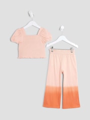 River Island Orange Girls Ombre Sequin Top Set - Image 3 of 5