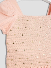 River Island Orange Girls Ombre Sequin Top Set - Image 5 of 5