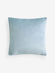 Blue 43 x 43cm Matte Velvet Cushion - Image 2 of 4