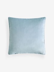 Blue 43 x 43cm Matte Velvet Cushion - Image 3 of 4