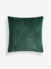 Dark Green 59 x 59cm Soft Velour Cushion - Image 2 of 4