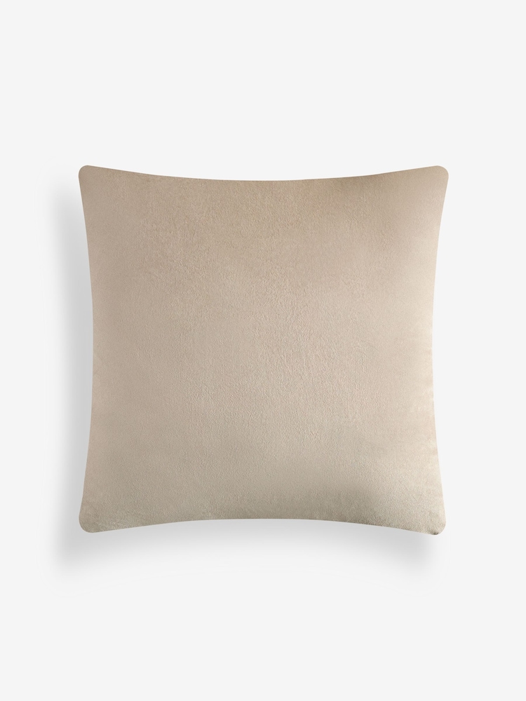 Natural 59 x 59cm Chenille Pebble Cushion - Image 2 of 2 Natural 59 x 59cm Chenille Pebble Cushion - Image 2 of 2