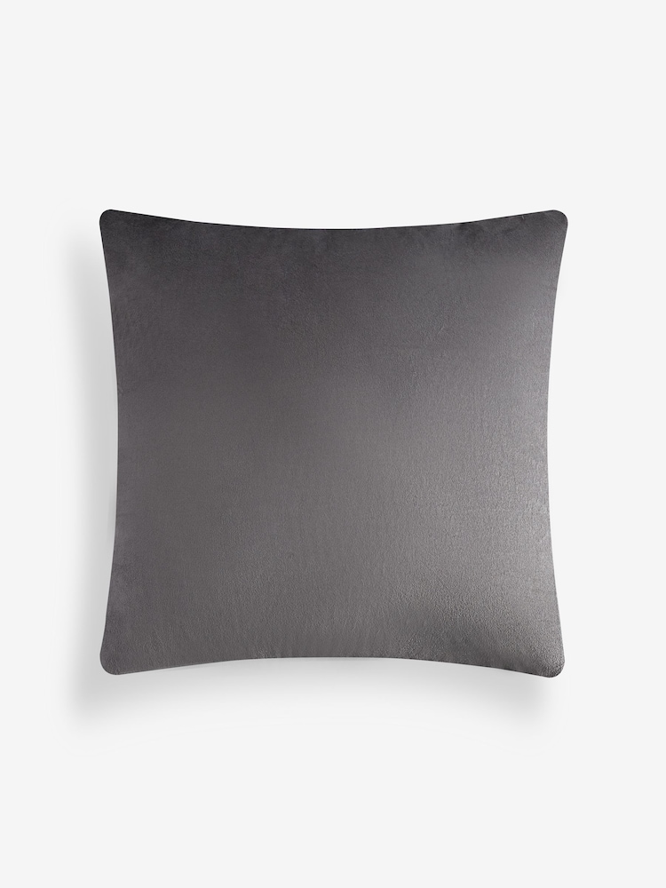 Grey 59 x 59cm Chenille Pebble Cushion - Image 2 of 2 Grey 59 x 59cm Chenille Pebble Cushion - Image 2 of 2