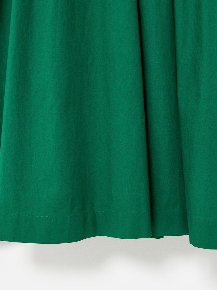 Oliver Bonas Green Crochet Trim Midi Dress - Image 7 of 7