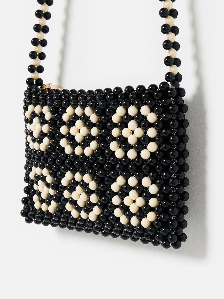 Oliver Bonas Mara Beaded Cross-Body Bag - Image 3 of 7