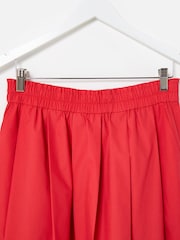 Oliver Bonas Red Elasticated Pleated Midi Skirt - Image 5 of 7