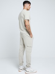 River Island Grey Slim Fit Smart Cargo Joggers - Image 2 of 5