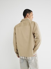 River Island Grey Clean Zipper Overshirt - Image 2 of 5